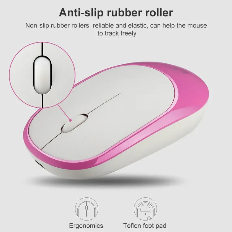 ZGB 360 2.4G 電腦筆電無線充電迷你滑鼠 1000dpi