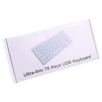 450 78 鍵超薄 USB 有線鍵盤