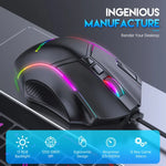 MKESPN X15 全速 12800DPI 12 鍵巨集定義 RGB 有線滑鼠，x15