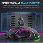 MKESPN X15 全速 12800DPI 12 鍵巨集定義 RGB 有線滑鼠，x15