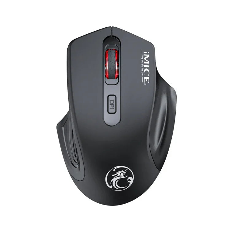iMICE G-1800 可充電 4 鍵 1600 DPI 2.4GHz 靜音無線滑鼠，適用電腦筆電