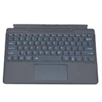 適用 Microsoft Surface Pro 8 平板的彩色背光藍牙鍵盤皮套，附筆槽，適用 Microsoft Surface Pro 8