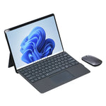 適用 Microsoft Surface Pro 8 平板的彩色背光藍牙鍵盤皮套，附筆槽，適用 Microsoft Surface Pro 8