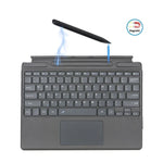 適用於 Microsoft Surface Pro 8 / Pro X 平板藍牙鍵盤皮套，帶筆槽，適用於 Microsoft Surface Pro 8 / Pro X