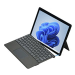 適用於 Microsoft Surface Pro 8 / Pro X 平板藍牙鍵盤皮套，帶筆槽，適用於 Microsoft Surface Pro 8 / Pro X