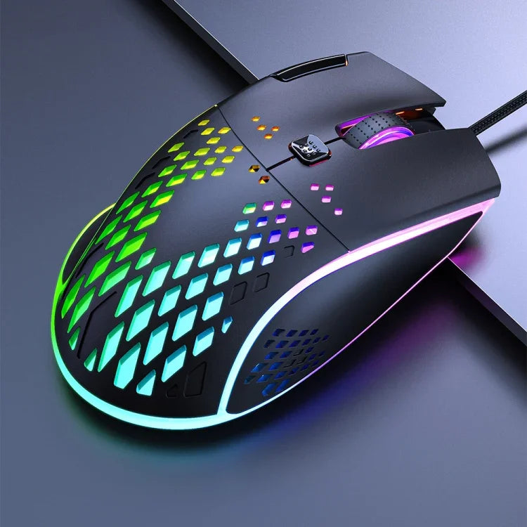 iMICE T97 遊戲滑鼠 RGB LED 燈 USB 7 鍵 7200 DPI 有線遊戲滑鼠