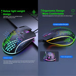 iMICE T97 遊戲滑鼠 RGB LED 燈 USB 7 鍵 7200 DPI 有線遊戲滑鼠
