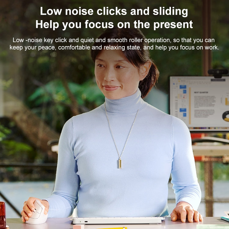 羅技 Lift 垂直 1000DPI 2.4GHz 人體工學無線藍牙雙模滑鼠