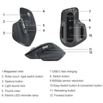 羅技 MX Master 3s 8000DPI 2.4GHz 人體工學無線藍牙雙模滑鼠