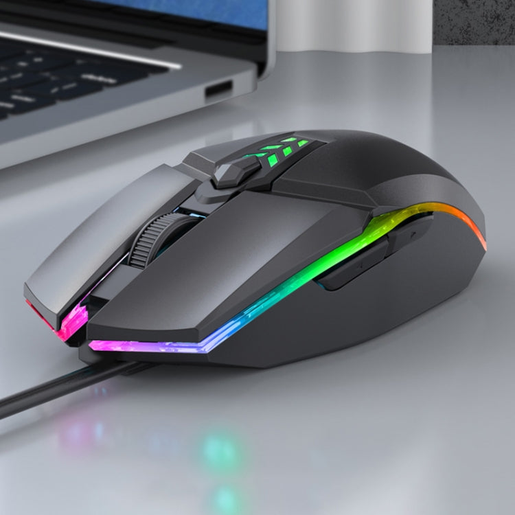 S700 彩色燈 USB 有線辦公遊戲滑鼠