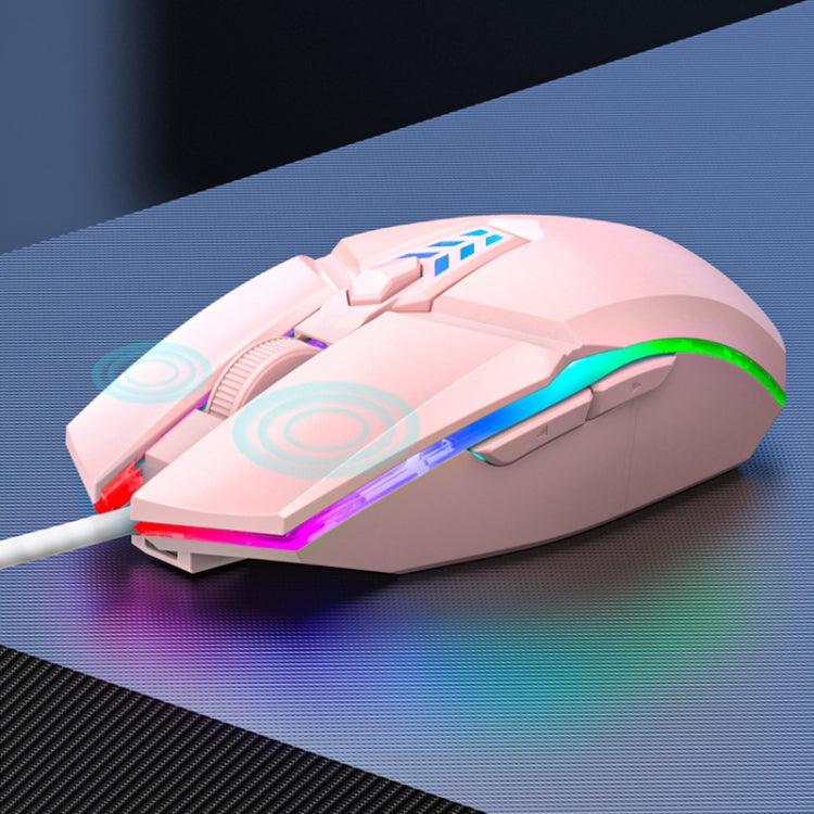 S700 彩色燈 USB 有線辦公遊戲滑鼠