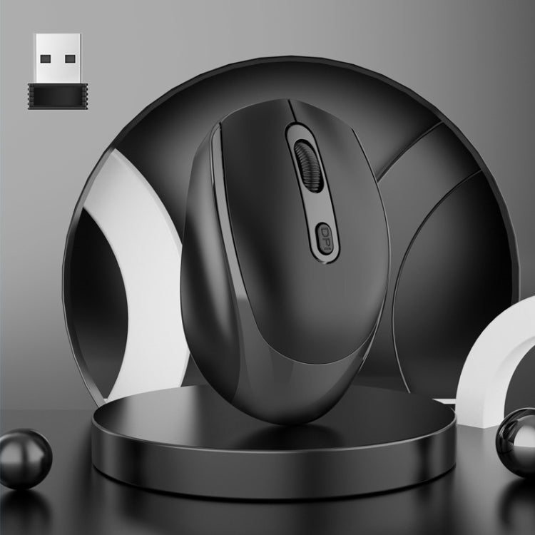 HXSJ M107 4鍵 1600 DPI 雙模 2.4GHz + 藍牙 5.1 無線可充電滑鼠，電池版