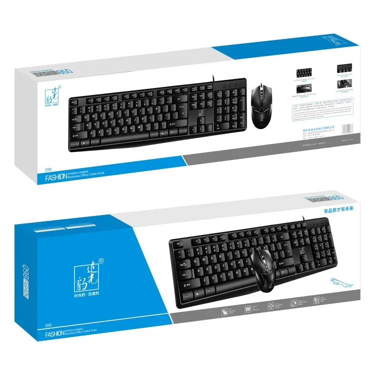 ZGB Q9B 有線鍵盤+滑鼠套裝，Q9B