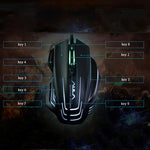 Aula 系列 Ghost Shark II 彩色燈光 7D 光學競技 USB 有線遊戲滑鼠，最高解析度 4000 DPI，Ghost Shark II(B)