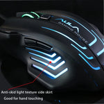 Aula 系列 Ghost Shark II 彩色燈光 7D 光學競技 USB 有線遊戲滑鼠，最高解析度 4000 DPI，Ghost Shark II(B)