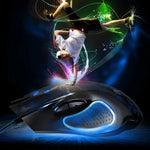 ZGB 169 USB 2400DPI 四速可調 LED 背光有線光學電競滑鼠，帶配重，長度：1.45m，169 黑色，169 白色