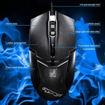 Chasing Leopard 179 USB 1600DPI 三速可調有線光學遊戲滑鼠，長度：1.3m，179