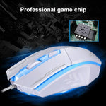Chasing Leopard 199 USB 1600DPI 三速可調 LED 背光有線光學遊戲滑鼠，長度：1.3m，199 黑色，199