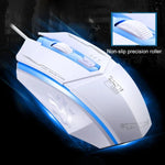 Chasing Leopard 199 USB 1600DPI 三速可調 LED 背光有線光學遊戲滑鼠，長度：1.3m，199 黑色，199