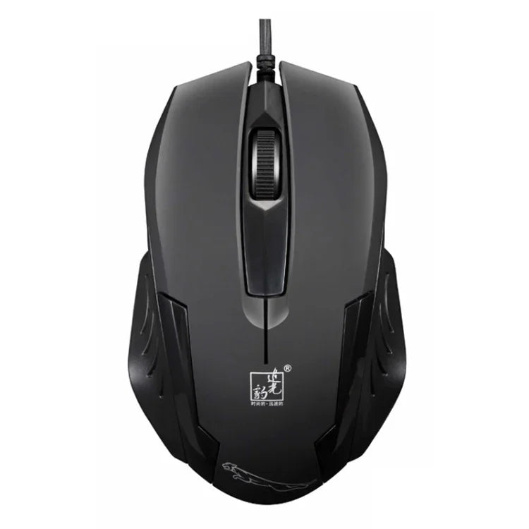 Chasing Leopard 512G USB 磨砂有線光學遊戲滑鼠，長度：1.3m，512G