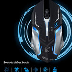Chasing Leopard K1 USB 1600DPI 三速可調 LED 背光靜音有線光學遊戲滑鼠，長度：1.3m