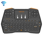 VIBOTON i8 Plus 升級版 2.4GHz QWERTY 迷你無線鍵盤，帶觸控板，適用於 TV Box、Mi Box、電腦、平板、筆記型電腦及投影機（黑色），無線鍵盤