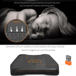 VIBOTON i8 Plus 升級版 2.4GHz QWERTY 迷你無線鍵盤，帶觸控板，適用於 TV Box、Mi Box、電腦、平板、筆記型電腦及投影機（黑色），無線鍵盤