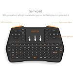 VIBOTON i8 Plus 升級版 2.4GHz QWERTY 迷你無線鍵盤，帶觸控板，適用於 TV Box、Mi Box、電腦、平板、筆記型電腦及投影機（黑色），無線鍵盤