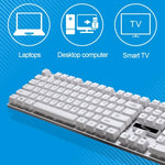 ZGB Q17 104 鍵 USB 有線懸浮式遊戲辦公鍵盤，適用筆記型電腦、PC