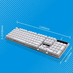 ZGB Q17 104 鍵 USB 有線懸浮式遊戲辦公鍵盤，適用筆記型電腦、PC