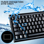 Chasing Leopard Q9 1600 DPI專業有線格紋紋理遊戲辦公鍵盤+光學滑鼠套裝