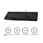 羅技 K120 USB 防潑水有線鍵盤，適用桌上型電腦／筆記型電腦，羅技 K120