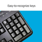 羅技 K120 USB 防潑水有線鍵盤，適用桌上型電腦／筆記型電腦，羅技 K120