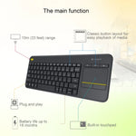 羅技 K400 Plus 2.4GHz 無線觸控鍵盤，無線距離：10米，羅技 K400 Plus
