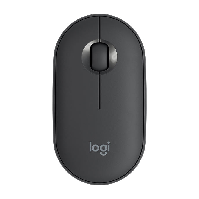 羅技 Pebble 鵝卵石造型薄型 3 鍵 1000DPI 靜音無線藍牙光學滑鼠，無線距離：10米