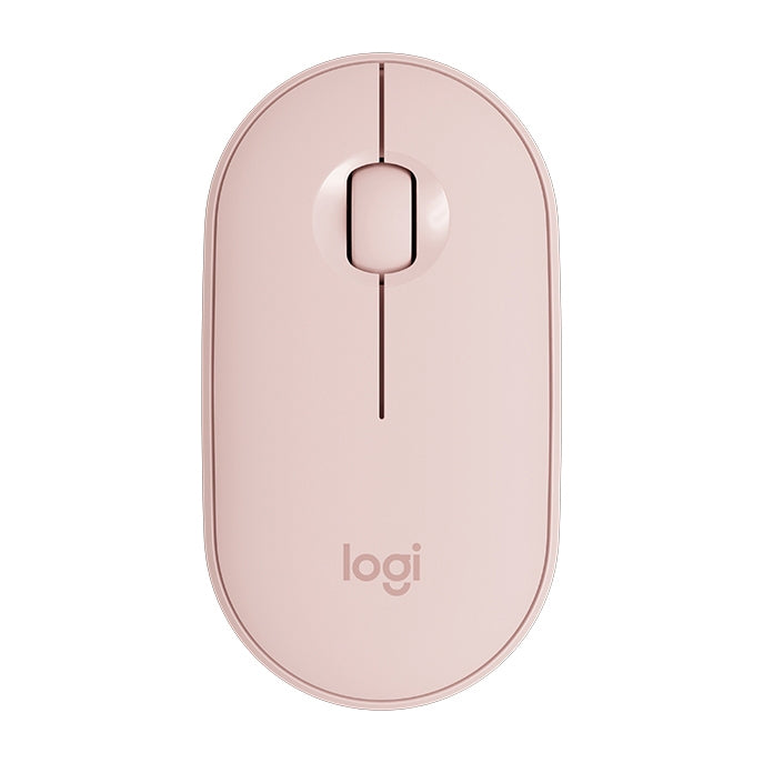 羅技 Pebble 鵝卵石造型薄型 3 鍵 1000DPI 靜音無線藍牙光學滑鼠，無線距離：10米