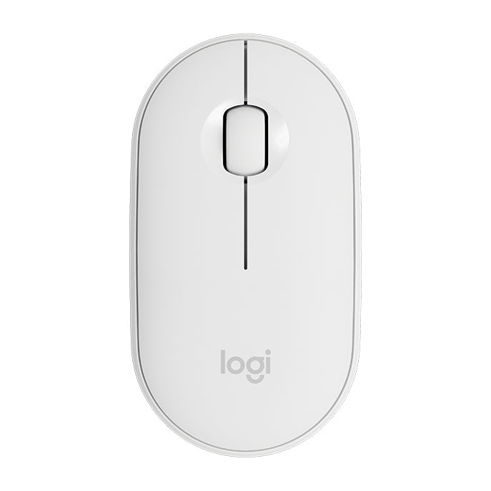 羅技 Pebble 鵝卵石造型薄型 3 鍵 1000DPI 靜音無線藍牙光學滑鼠，無線距離：10米