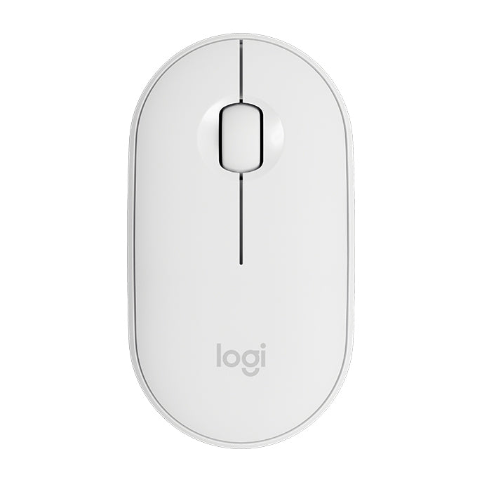 羅技 Pebble 鵝卵石造型薄型 3 鍵 1000DPI 靜音無線藍牙光學滑鼠，無線距離：10米