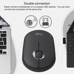 羅技 Pebble 鵝卵石造型薄型 3 鍵 1000DPI 靜音無線藍牙光學滑鼠，無線距離：10米