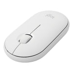 羅技 Pebble 鵝卵石造型薄型 3 鍵 1000DPI 靜音無線藍牙光學滑鼠，無線距離：10米