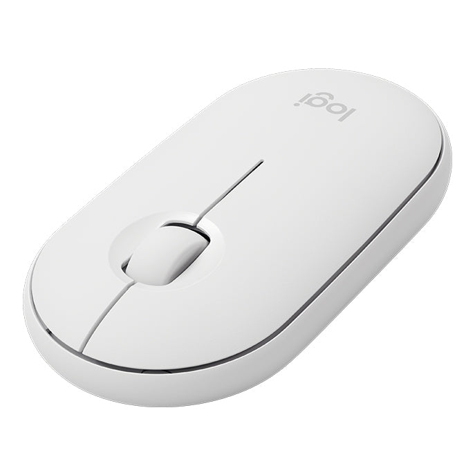 羅技 Pebble 鵝卵石造型薄型 3 鍵 1000DPI 靜音無線藍牙光學滑鼠，無線距離：10米