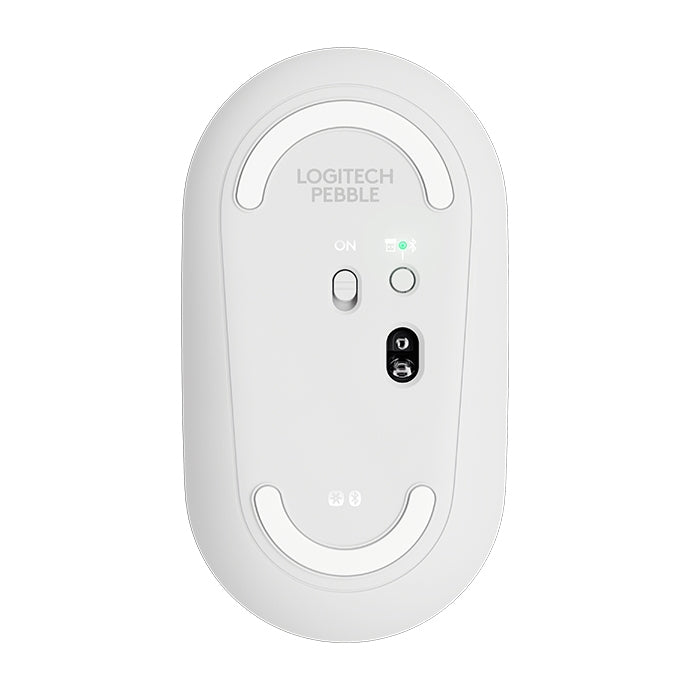 羅技 Pebble 鵝卵石造型薄型 3 鍵 1000DPI 靜音無線藍牙光學滑鼠，無線距離：10米