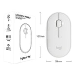 羅技 Pebble 鵝卵石造型薄型 3 鍵 1000DPI 靜音無線藍牙光學滑鼠，無線距離：10米