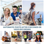GK01 360度旋轉智能追蹤雲台跟拍三腳架頭支架