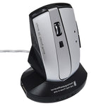 MZ-011 2.4GHz 1600DPI無線可充電光學滑鼠，帶HUB功能，黑色，黑銀色，白色+皇家藍，珍珠白，藍色，銀色