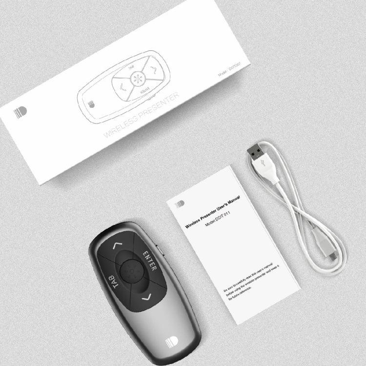 Doosl DSIT011 2.4GHz 迷你可充電 PowerPoint 簡報遙控器，遙控距離：100m（黑色）