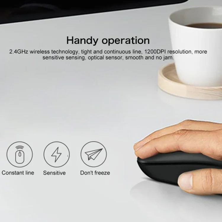 聯想 thinkplus WL100 經典簡約無線滑鼠，WL100