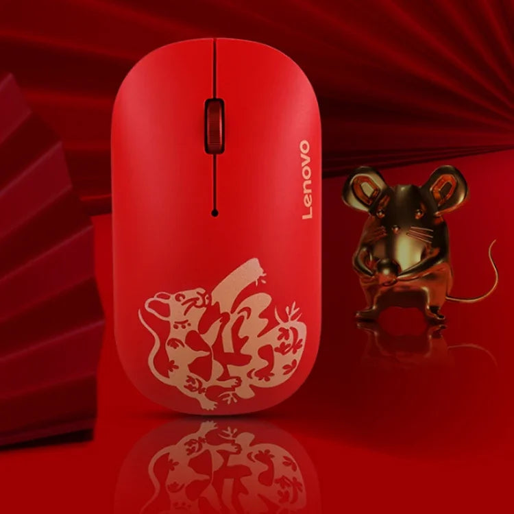 聯想 Air Handle 輕巧便攜靜音無線滑鼠，祝福滑鼠版，無線滑鼠，祝福滑鼠版
