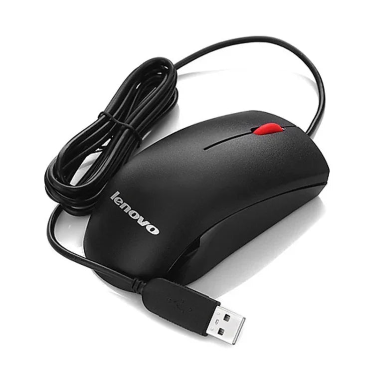 聯想 M120 Pro 時尚辦公紅點有線滑鼠，M120 Pro 有線滑鼠