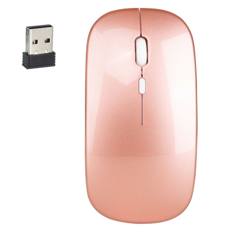 HXSJ M80 2.4GHz 無線 1600DPI 三速可調光學靜音滑鼠，金色，玫瑰金，銀色，白色，黑色，灰色